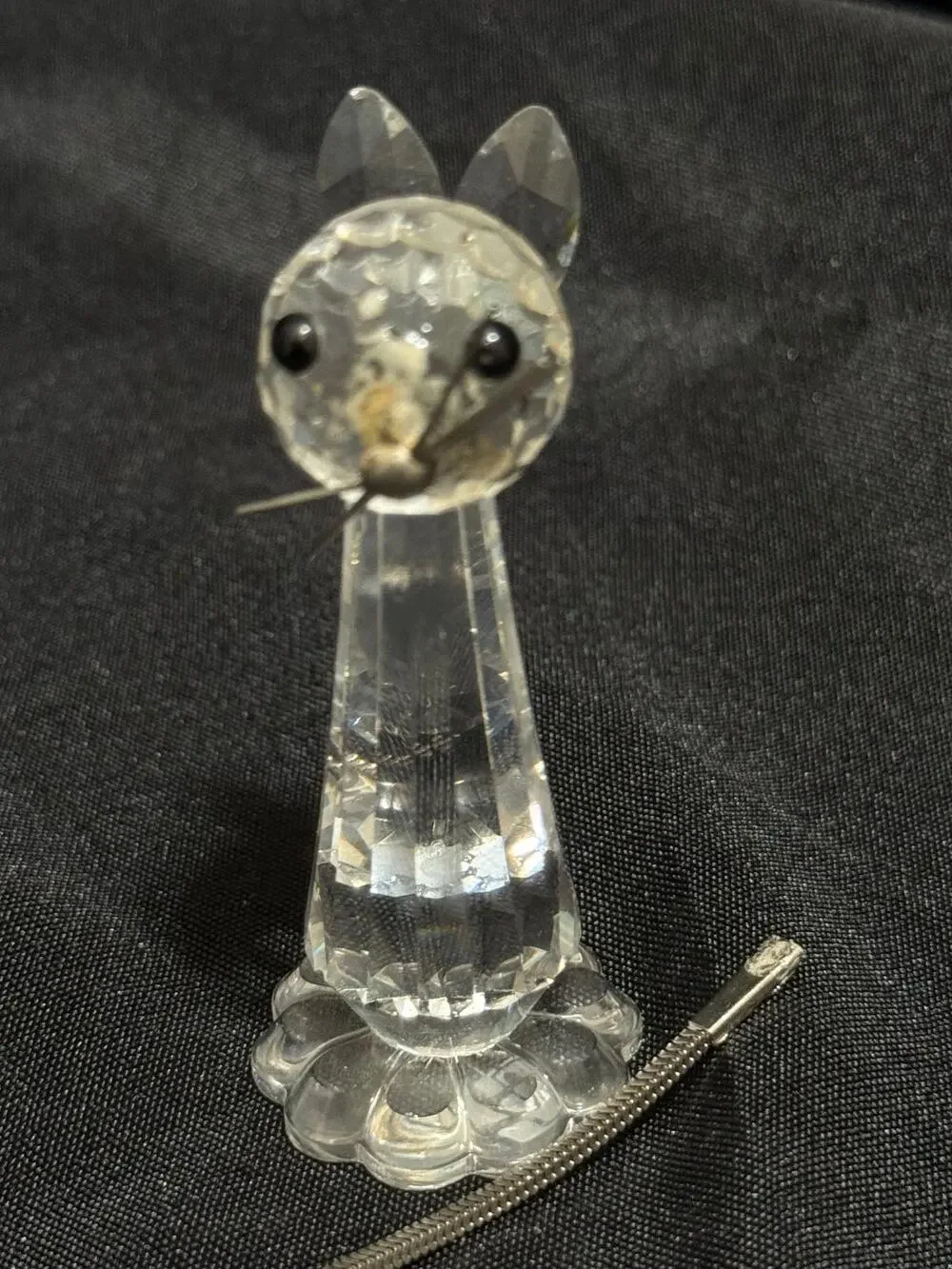 Retired Swarovski Crystal Cat Figurine (product number 183274) READ